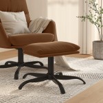 vidaXL Taburet, maro, 60x60x36 cm, microfibră vidaXL Taburet, maro, 60x60x36 cm, microfibră