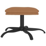 vidaXL Taburet, gri taupe, 60x60x36 cm, microfibră vidaXL Taburet, gri taupe, 60x60x36 cm, microfibră
