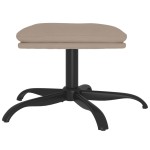 vidaXL Taburet, gri deschis, 60x60x36 cm, microfibră vidaXL Taburet, gri deschis, 60x60x36 cm, microfibră