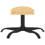 vidaXL Taburet, crem, 60x60x36 cm, microfibră vidaXL Taburet, crem, 60x60x36 cm, microfibră