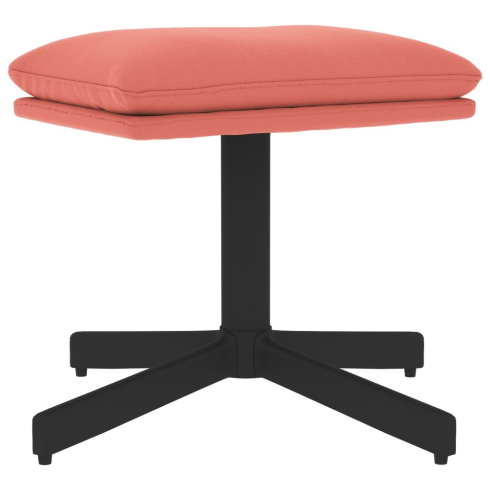 vidaXL Taburet, roz, 60x60x36 cm, catifea