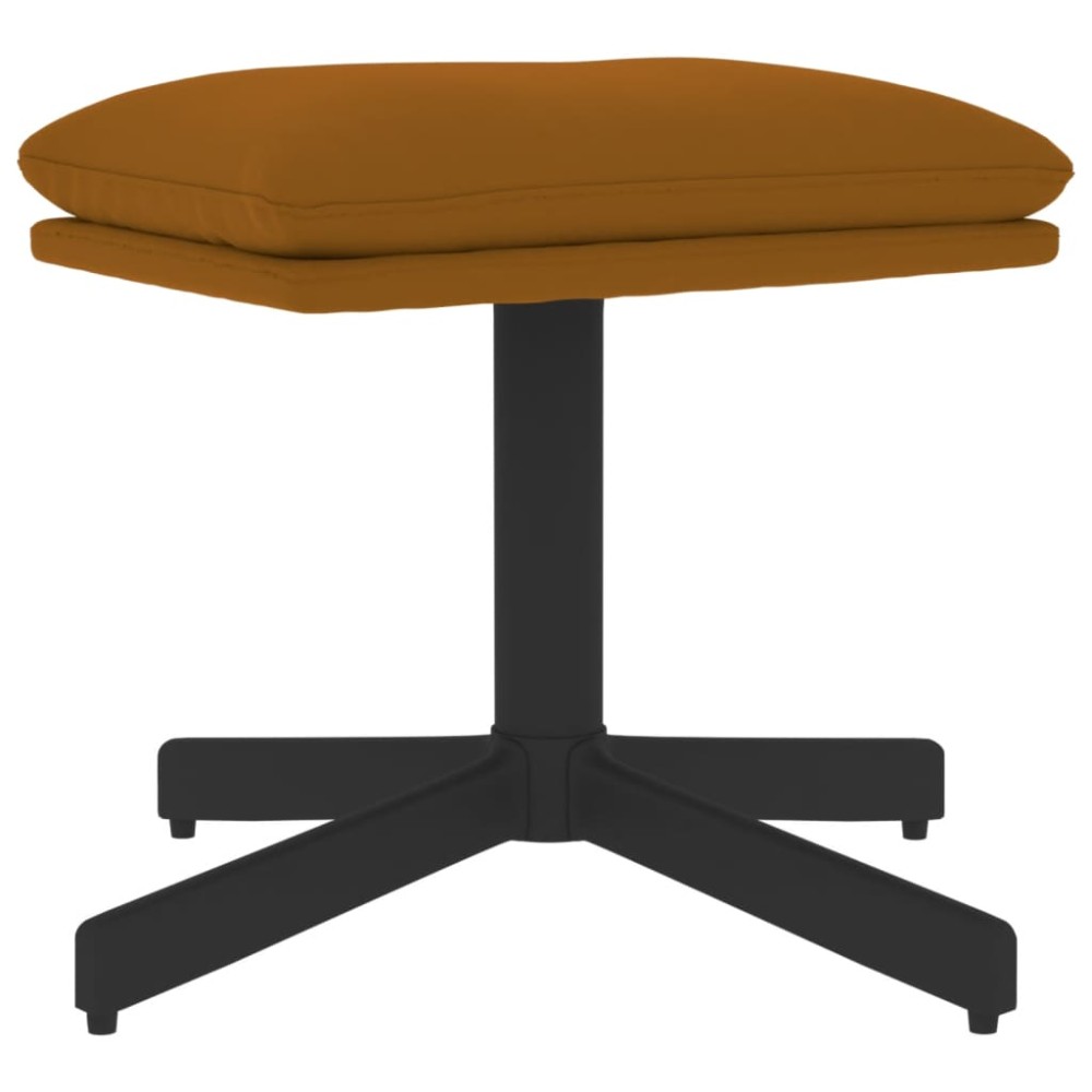 vidaXL Taburet, maro, 60x60x36 cm, catifea