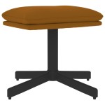 vidaXL Taburet, maro, 60x60x36 cm, catifea vidaXL Taburet, maro, 60x60x36 cm, catifea