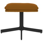 vidaXL Taburet, maro, 60x60x36 cm, catifea vidaXL Taburet, maro, 60x60x36 cm, catifea