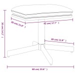 vidaXL Taburet, maro, 60x60x36 cm, catifea vidaXL Taburet, maro, 60x60x36 cm, catifea