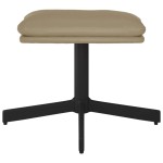 vidaXL Taburet, cappuccino, 60x60x36 cm, piele ecologică vidaXL Taburet, cappuccino, 60x60x36 cm, piele ecologică