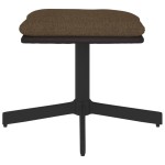 vidaXL Taburet, maro, 60x60x36 cm, textil și piele ecologică vidaXL Taburet, maro, 60x60x36 cm, textil și piele ecologică