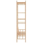 vidaXL Bancă de grădină cu pergolă, 116 cm, bambus vidaXL Bancă de grădină cu pergolă, 116 cm, bambus