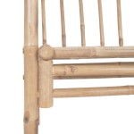 vidaXL Bancă de grădină cu pergolă, 116 cm, bambus vidaXL Bancă de grădină cu pergolă, 116 cm, bambus