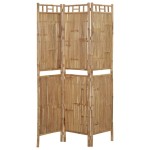 vidaXL Paravan de cameră cu 3 panouri, 120 x 180 cm, bambus vidaXL Paravan de cameră cu 3 panouri, 120 x 180 cm, bambus
