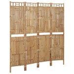vidaXL Paravan de cameră cu 4 panouri, 160 x 180 cm, bambus vidaXL Paravan de cameră cu 4 panouri, 160 x 180 cm, bambus