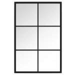 vidaXL Oglindă de perete, negru, 60x40 cm, metal vidaXL Oglindă de perete, negru, 60x40 cm, metal