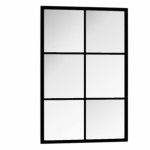 vidaXL Oglindă de perete, negru, 60x40 cm, metal vidaXL Oglindă de perete, negru, 60x40 cm, metal