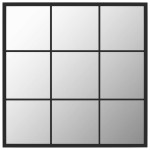 vidaXL Oglindă de perete, negru, 60x60 cm, metal vidaXL Oglindă de perete, negru, 60x60 cm, metal