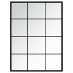 vidaXL Oglindă de perete, negru, 80x60 cm, metal vidaXL Oglindă de perete, negru, 80x60 cm, metal