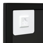vidaXL Oglindă de perete, negru, 80x60 cm, metal vidaXL Oglindă de perete, negru, 80x60 cm, metal