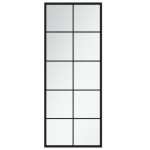 vidaXL Oglindă de perete, negru, 100x40 cm, metal vidaXL Oglindă de perete, negru, 100x40 cm, metal
