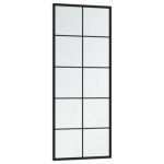 vidaXL Oglindă de perete, negru, 100x40 cm, metal vidaXL Oglindă de perete, negru, 100x40 cm, metal