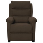 vidaXL Fotoliu rabatabil, maro închis, material textil