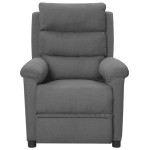 vidaXL Fotoliu de masaj, gri deschis, material textil vidaXL Fotoliu de masaj, gri deschis, material textil