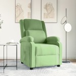 vidaXL Fotoliu rabatabil, verde deschis, catifea vidaXL Fotoliu rabatabil, verde deschis, catifea