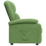 vidaXL Fotoliu rabatabil, verde deschis, catifea vidaXL Fotoliu rabatabil, verde deschis, catifea