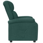 vidaXL Fotoliu rabatabil, verde închis, material textil vidaXL Fotoliu rabatabil, verde închis, material textil