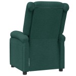 vidaXL Fotoliu rabatabil, verde închis, material textil vidaXL Fotoliu rabatabil, verde închis, material textil