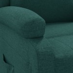 vidaXL Fotoliu rabatabil, verde închis, material textil vidaXL Fotoliu rabatabil, verde închis, material textil