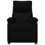 vidaXL Fotoliu rabatabil, negru, material textil vidaXL Fotoliu rabatabil, negru, material textil
