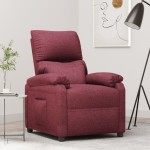 vidaXL Fotoliu rabatabil, roșu vin, material textil vidaXL Fotoliu rabatabil, roșu vin, material textil