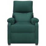 vidaXL Fotoliu rabatabil, verde închis, material textil vidaXL Fotoliu rabatabil, verde închis, material textil
