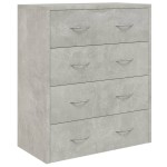 vidaXL Servantă cu 4 sertare, gri beton, 60x30,5x71 cm vidaXL Servantă cu 4 sertare, gri beton, 60x30,5x71 cm