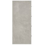 vidaXL Servantă cu 4 sertare, gri beton, 60x30,5x71 cm vidaXL Servantă cu 4 sertare, gri beton, 60x30,5x71 cm