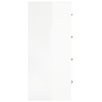 vidaXL Servantă cu 4 sertare, alb extralucios, 60x30,5x71 cm