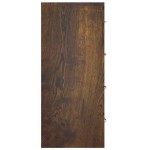 vidaXL Servantă cu 4 sertare, stejar fumuriu, 60x30,5x71 cm vidaXL Servantă cu 4 sertare, stejar fumuriu, 60x30,5x71 cm