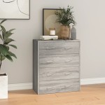 vidaXL Servantă cu 4 sertare, gri sonoma, 60x30,5x71 cm vidaXL Servantă cu 4 sertare, gri sonoma, 60x30,5x71 cm