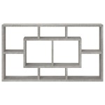 vidaXL Raft prezentare suspendat pe perete 8 compartimente, gri beton vidaXL Raft prezentare suspendat pe perete 8 compartimente, gri beton