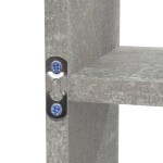 vidaXL Raft prezentare suspendat pe perete 8 compartimente, gri beton vidaXL Raft prezentare suspendat pe perete 8 compartimente, gri beton