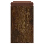 vidaXL Bancă pentru pantofi stejar fumuriu 103x30x48 cm lemn prelucrat
