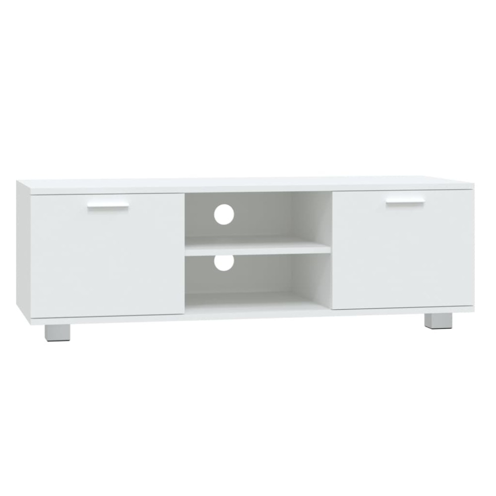 vidaXL Comodă TV, alb, 120x40,5x35 cm, lemn prelucrat