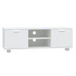 vidaXL Comodă TV, alb, 120x40,5x35 cm, lemn prelucrat vidaXL Comodă TV, alb, 120x40,5x35 cm, lemn prelucrat