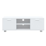 vidaXL Comodă TV, alb, 120x40,5x35 cm, lemn prelucrat vidaXL Comodă TV, alb, 120x40,5x35 cm, lemn prelucrat