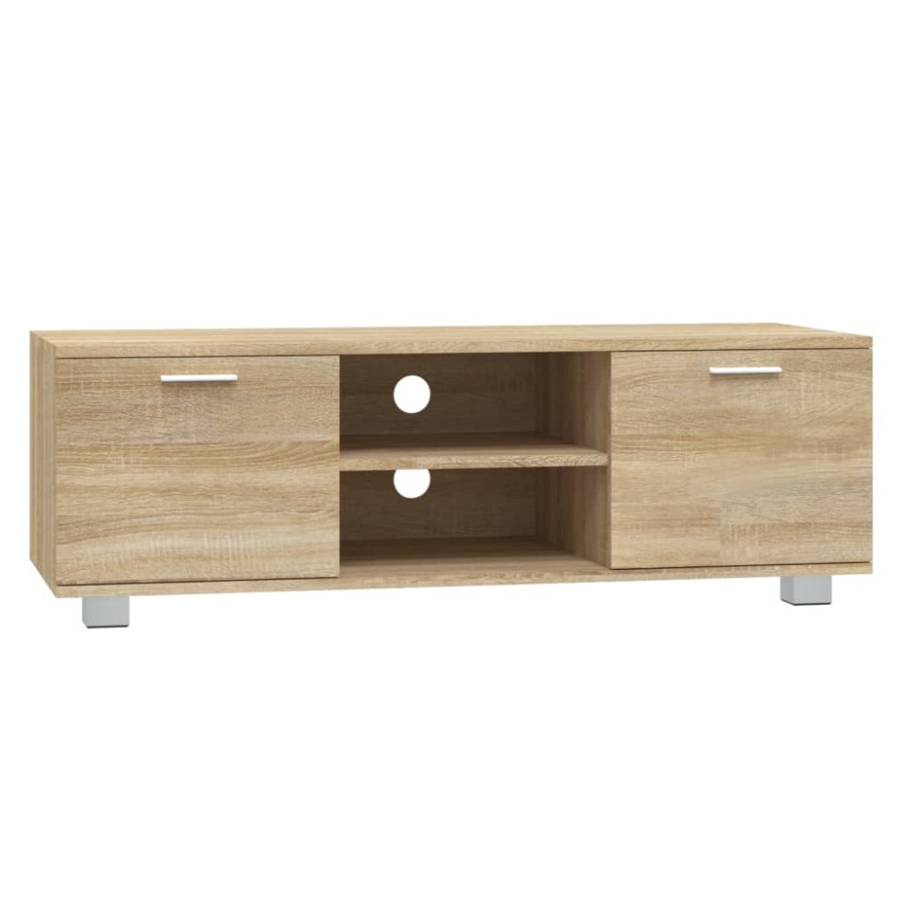 vidaXL Comodă TV, stejar sonoma, 120x40,5x35 cm, lemn prelucrat