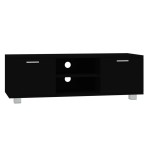 vidaXL Comodă TV, negru, 120x40,5x35 cm, lemn prelucrat