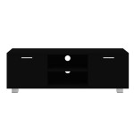 vidaXL Comodă TV, negru, 120x40,5x35 cm, lemn prelucrat