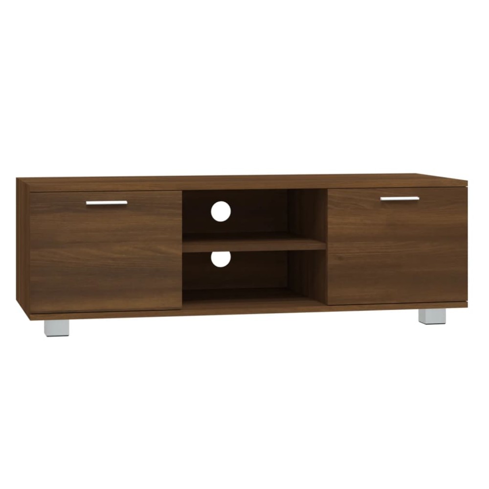 vidaXL Comodă TV, stejar maro, 120x40,5x35 cm, lemn prelucrat