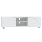 vidaXL Comodă TV, alb, 140x40,5x35 cm, lemn prelucrat vidaXL Comodă TV, alb, 140x40,5x35 cm, lemn prelucrat