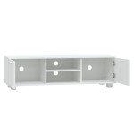 vidaXL Comodă TV, alb, 140x40,5x35 cm, lemn prelucrat vidaXL Comodă TV, alb, 140x40,5x35 cm, lemn prelucrat