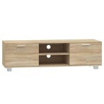 vidaXL Comodă TV, stejar sonoma, 140x40,5x35 cm, lemn prelucrat vidaXL Comodă TV, stejar sonoma, 140x40,5x35 cm, lemn prelucrat